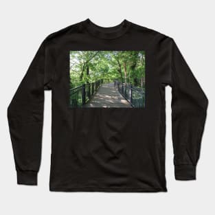 Walkway  through the woods Long Sleeve T-Shirt